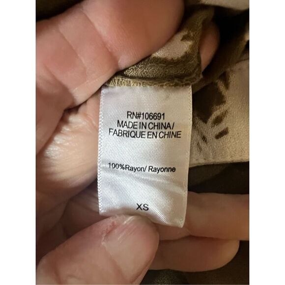 Young, Fabulous & Broke Tie Dyed Wide Leg Cropped Pallazo Pants Sz Gen XS - Picture 8 of 9